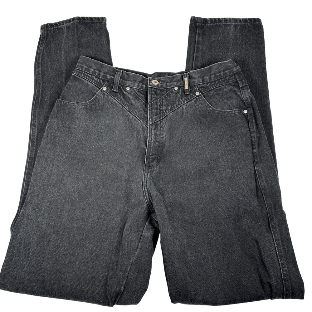 Rocky Mountain vintage western jeans 90s faded‎ high rise waisted Black cowgirl